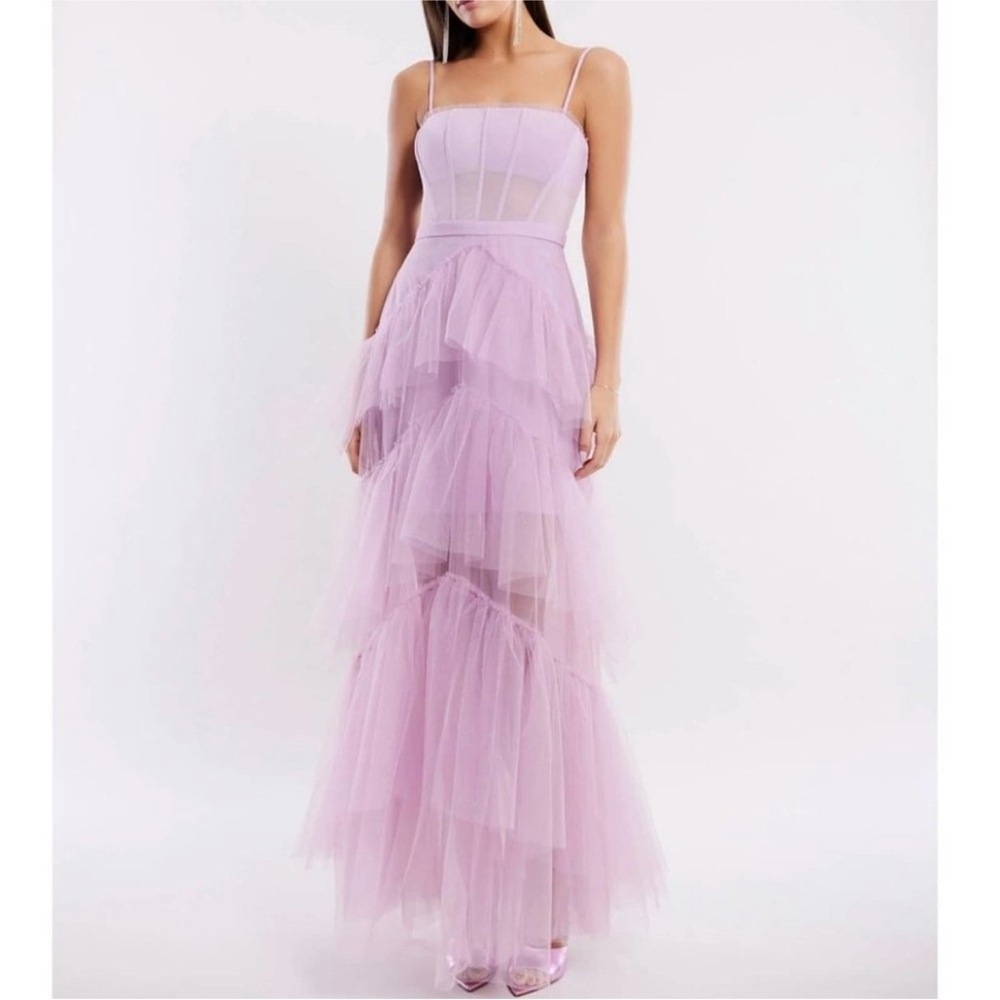 NWT BCBG Oly Tiered Tulle Gown